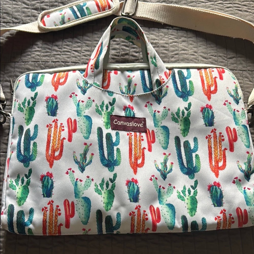 Bella Canvas Green and Red Laptop Case